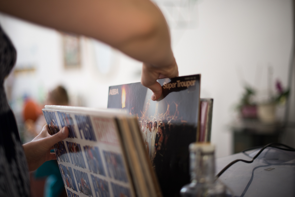 Grrrls Kulturverein gut aufgelegt Schallplatten