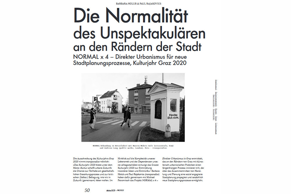 transparadiso Normal_Direkter Urbanismus x vier derive Ausgabe 79